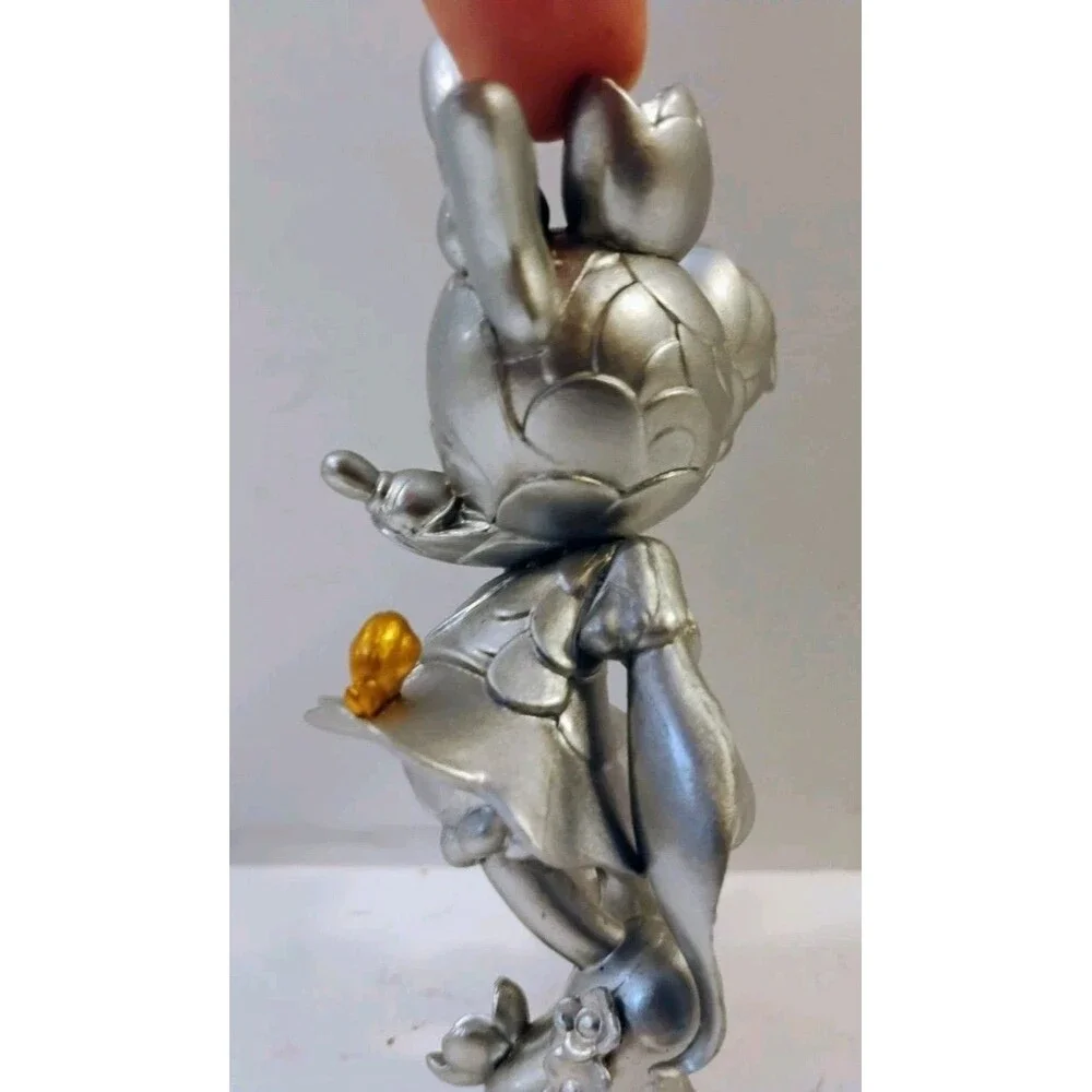 Disney Good Smile James Jean 90th Anniversary Minnie Mouse Figure Silver Snail